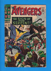 Avengers #32 1st Bill Foster Marvel Comics 1966 F/G