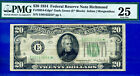 1934 $20 Federal Reserve Note PMG 25 rare 5 known Richmond star Fr 2054-Edgs*
