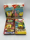 Spongebob Squarepants VHS Cassette Tape Lot (4) Nickelodeon TESTED WORKING