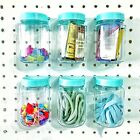 Tall Pegboard Accessories Organizer Storage Jars - Large Size  Assorted Colors