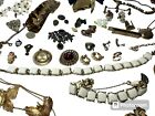 Junk drawer Lot Of 68 Vintage Jewelry-celloid Shoe horn, Clip on earrings misc