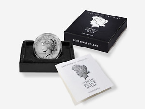 2023 United States Mint Peace Silver Uncirculated Dollar Coin with Box and COA