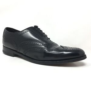 Florsheim Longwing Oxfords Dress Shoes Mens Size 12 Black Leather Lace Up