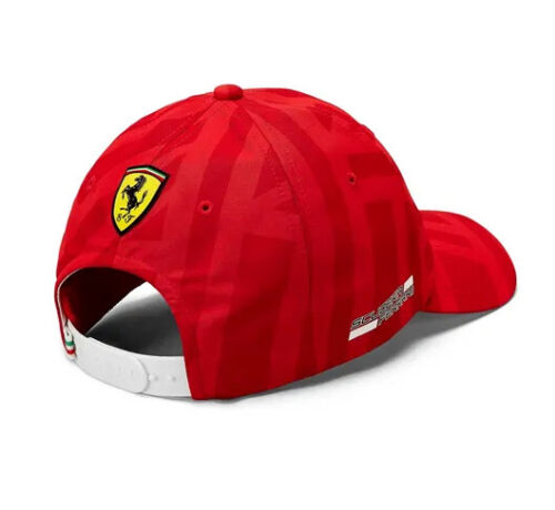 Scuderia Ferrari Official F1 Team Baseball Cap Scudetto Monza Red Hat Snapback
