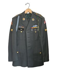 US Army Vietnam War Era Green Dress Uniform Jacket Size 38R Pants 31 X 31