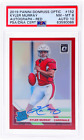 2019 Donruss Optic #152 Kyler Murray Rated Rookie Auto Red Prizm /50 PSA 8/10 RC
