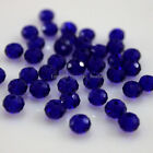 Deep Blue Color 2mm 4mm 6mm 8mm Rondelle Beads faceted Crystal Glass Beads Diy