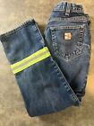 Carhartt FR Jeans Men's 32x30 Tag (30x29 Actual) Reflective Strap Safety Work