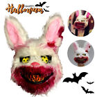 Halloween Scary Mask Bear Rabbit Bunny Mask, Bloody Plush Head Mask, Cosplay Cos