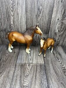 Vintage Breyer Clydesdale #83 #84 Mare and Foal