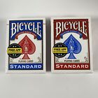 BICYCLE  Playing Cards Poker Standard Size Blackjack 2 Decks Red/Blue