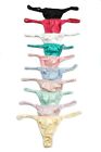 6 Pairs/lot 100% Pure Silk Women's String Thong Panties Size S To 2xl Briefs