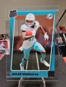 New Listing2021 Clearly Donruss Rated Rookie Jaylen Waddle Miami Dolphins #64