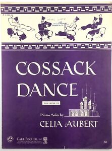 New ListingFiddler on the Roof Piano Sheet Music Cossack Dance By Celia Aubert Solo Fischer