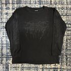 Vintage 1998 Darkthrone True Norwegian Black Metal Long Sleeve T Shirt XL Black