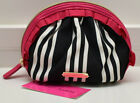 Betsey Johnson Cosmo Mini Ruffle Cosmetic Case Bag Makeup Stripe New NWT