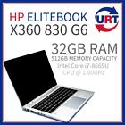 HP ELITEBOOK X360 830 G6 i7-8665U 1.90GHz 32GB RAM /512GB NVMe /No OS #109991#