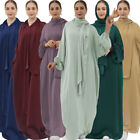 Ramadan Muslim Long Kaftan Women Khimar Hijab Maxi Dress Abaya Dubai Caftan Gown