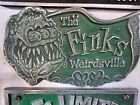 FINKS WEIRDSVILLE CAR CLUB PLAQUE License Plate Monster Hot Rod Ed Roth Rat Fink