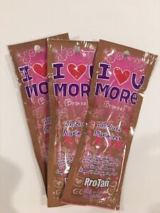 Pro Tan I Love You More (Bronze) Absolute Maximizer 3 Pack Of Travel Pouches