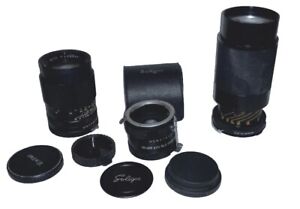 Lot Of Vintage Camera Lenses, Vivitar, Tamron, Soligor