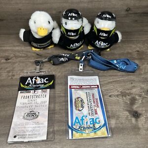 NASCAR Aflac Lot Daytona 500 Tickets And Stuffed Talking Aflac Ducks Racing