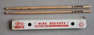 Vintage Lot Ludwig 7A Hickory Sticks & Wire Drum Brushes