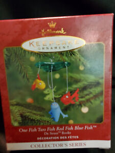 One Fish Two Fish Red Fish Blue Fish DR. SEUSS Books Hallmark Christmas Ornament