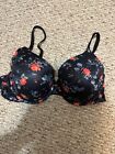 Victoria's Secret Body By Victoria Lined Perfect Coverage Floral Bra 38C NWOT