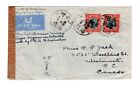 China - WWII Attractive Franking - BOAC / PAA Airmail Censor Cover to Canada #3