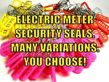 ELECTRIC METER SECURITY SEAL & SPECIALTY SEALS, MANY OPTIONS, TEN-SEALS