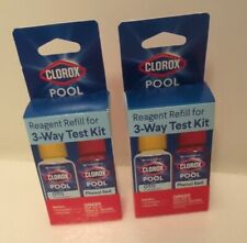 (2) Clorox Pool and Spa Reagent Refill for 3-Way Test Kit PH Chlorine Bromine
