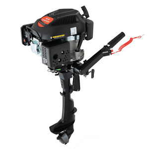 4 Stroke Heavy Duty Outboard Motor Boat Engine Air Cooling System HANGKAI 6HP