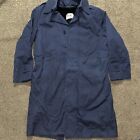 VTG Military All Weather Trench Coat Jacket Mens 38R  Blue Removable Liner USA