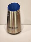 Belvedere Vodka Bottle Holder Ice Bucket Chiller Stainless Steele Silver Blue