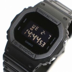 Casio G-Shock Solid Colors Digital Watch All Black Quartz Dw-5600Bb /Dk
