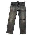 APC Petit New Standard jeans 33 x 27 Gray skinny Ankle crop Stretch Mens HOLE