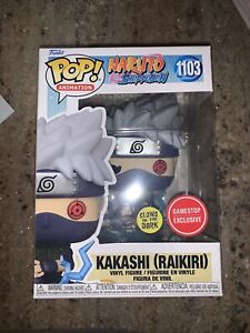 Funko Pop Naruto Shippuden: Kakashi (Raikiri) #1103 GameStop Exclusive GITD