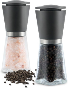 Professional Salt and Pepper Grinder Set, Manual Sea Salt Grinder with Ceramic S