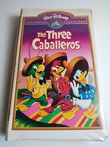 The Three Caballeros VHS Walt Disney Masterpiece Collection in Clamshell Case