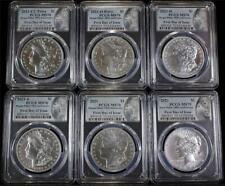 2021 6 Coin Silver Morgan/Peace Dollar 100thAnn Set PCGS MS70 First Day of Issue