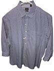 Men's Rochester Blue Long Sleeve Button Shirt With Pocket, 20 34/35