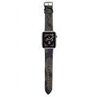 Camouflage Series Leather Band for Apple Watch 49mm / 45mm / 44mm / 42mm - Black