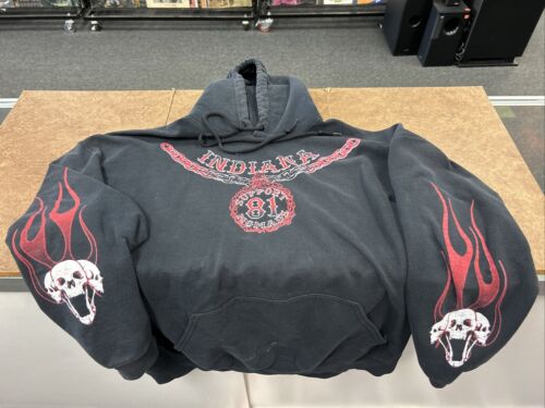 Indiana Hells Angels Support 81 Nomads Black Hoodie Men’s XL Known Associate