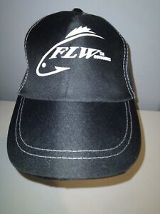 FLW Outdoors Hat - Castrol Black Strapback Cap - Bass Fishing League Worldwide