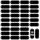 35 Pack Aluminum Engraving Blanks Tags, Stamping Black Blanks Tags Bulk with ...