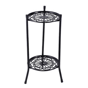 Plant Stand Indoor 2 Tier Wrought Iron Tall Plant Stands Flower Pot Decoration