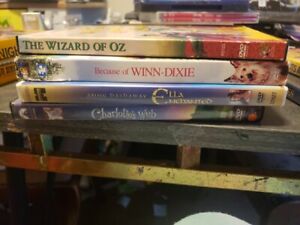 Live Action Childrens Dvd Lot. Because Of Winn Dixie. Wizard Of Oz. Ella...