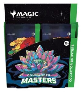 MTG Commander Masters Collector Booster Box Sealed New English 4 packs