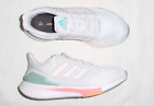 WOMENS adidas EQ21 RUN DASH GREY ALMOST PINK ACID RED RUNNING SNEAKERS SHOES 8.5
